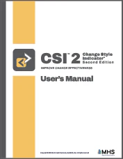 Change Style Indicator Second Edition (CSI 2) Individual Report